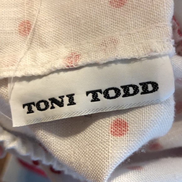Last chance!! Vintage red and white polka dot dress by Toni Todd - Picture 4 of 12
